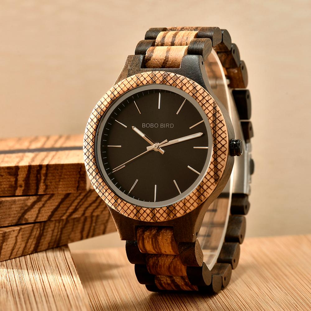 zegarek drewniany. Madryt (m1) - 44,5 mm