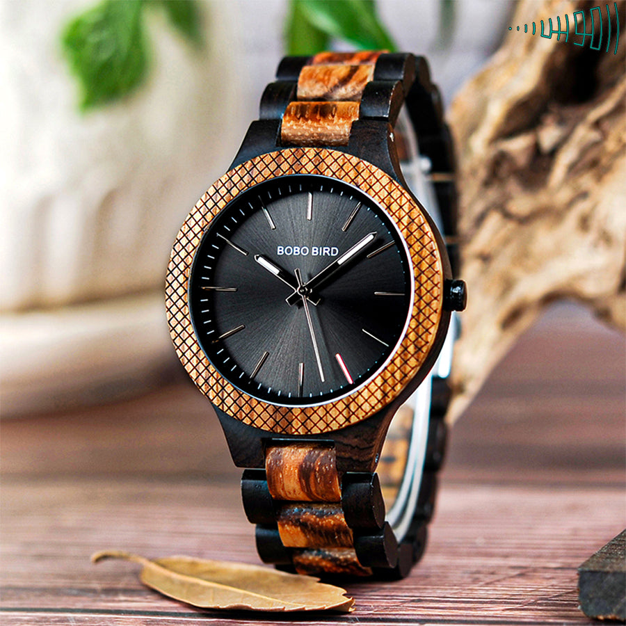 zegarek drewniany. Madryt (m1) - 44,5 mm