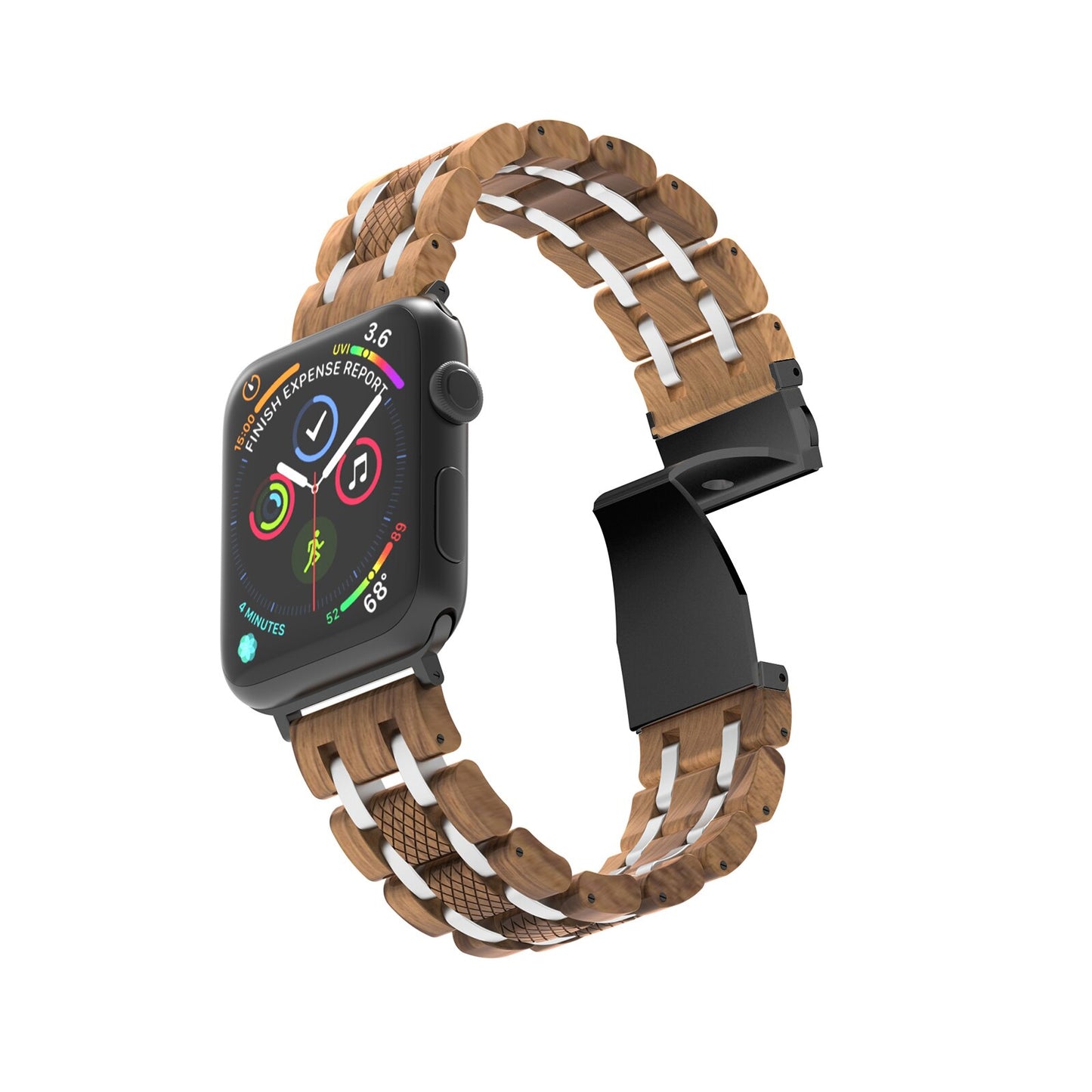 pasek drewniany. Cupertino (m2) - for Apple Watch