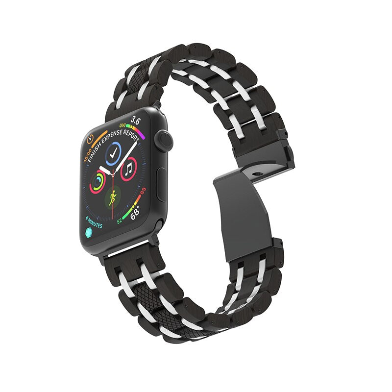 pasek drewniany. Cupertino (m1) - for Apple Watch
