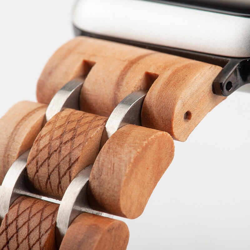 pasek drewniany. Cupertino (m2) - for Apple Watch