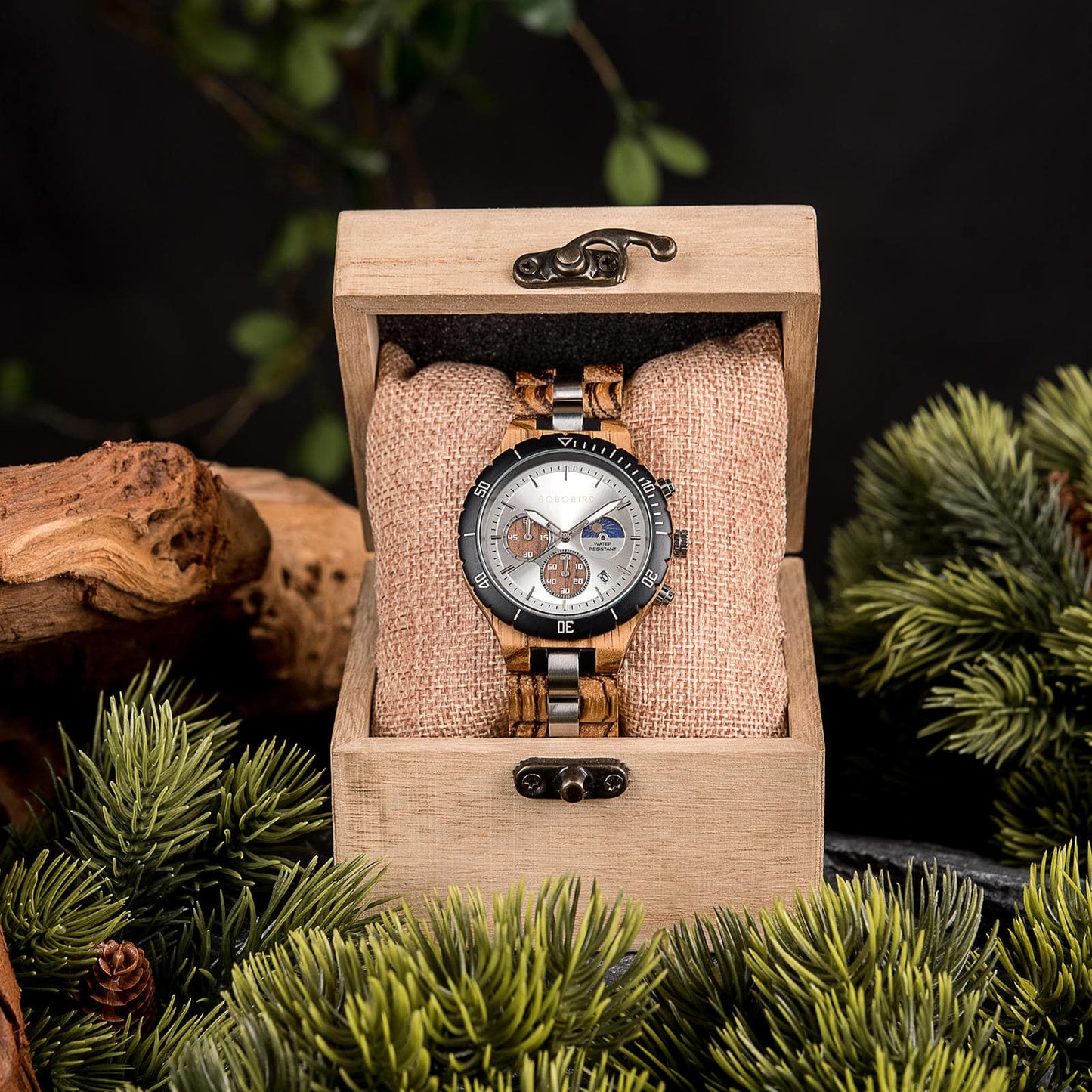 zegarek drewniany. Wenecja (m2) - 43 mm