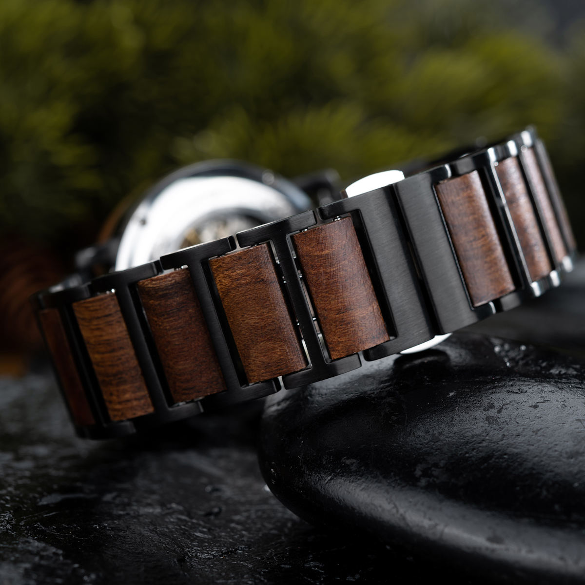 zegarek drewniany. Dubaj (m1) - 44 mm
