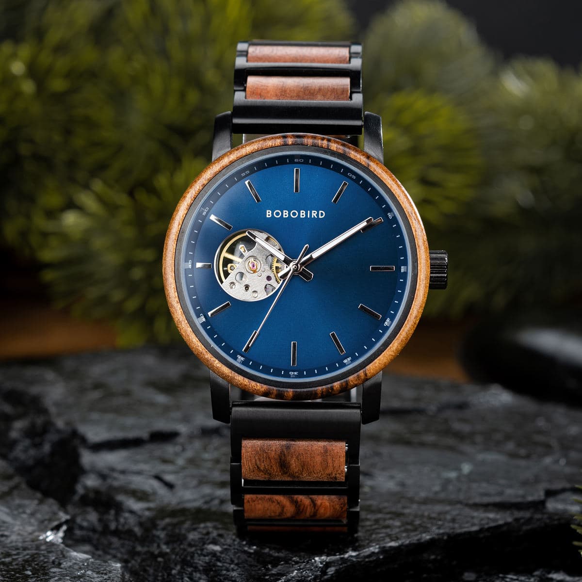 zegarek drewniany. Dubaj (m2) - 44 mm
