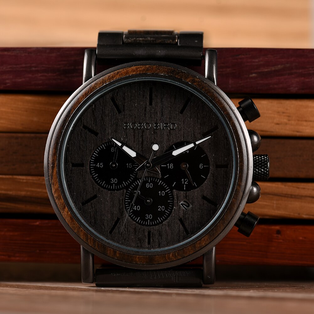 Bruselské dřevěné hodinky (M1)