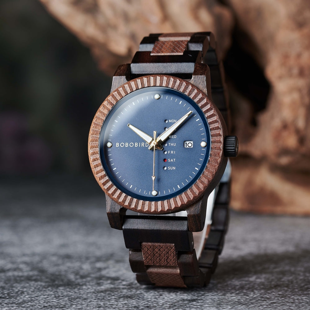 zegarek drewniany. Rzym (m2) - 43 mm