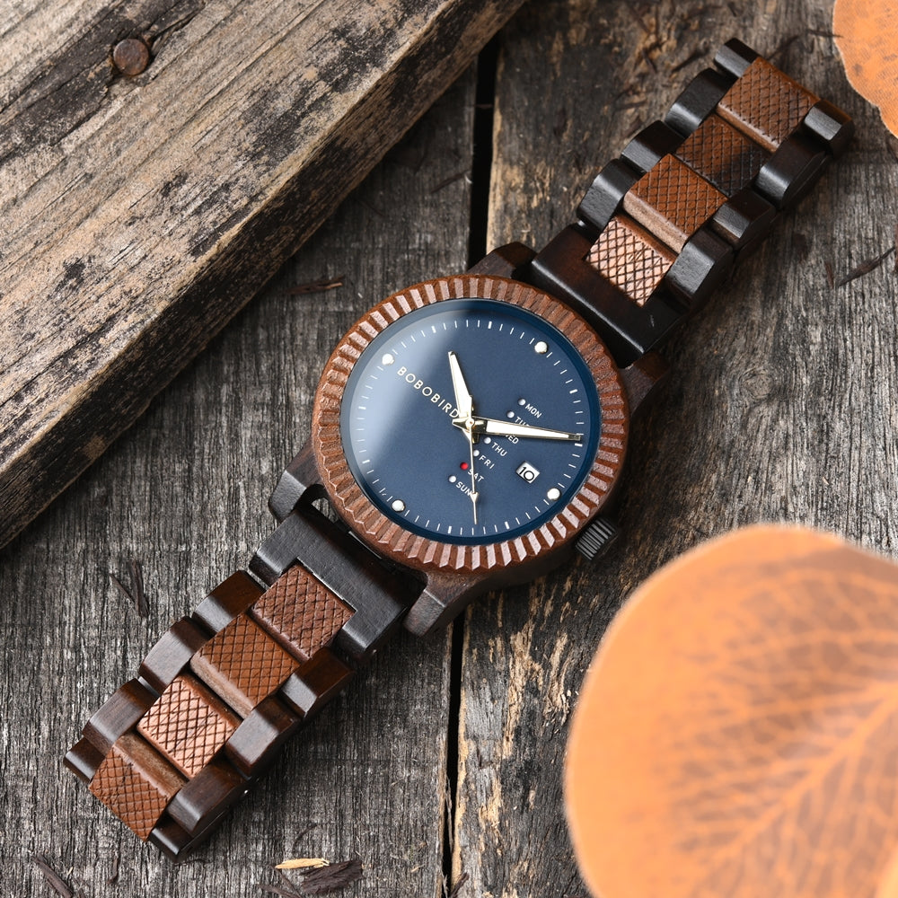 zegarek drewniany. Rzym (m2) - 43 mm